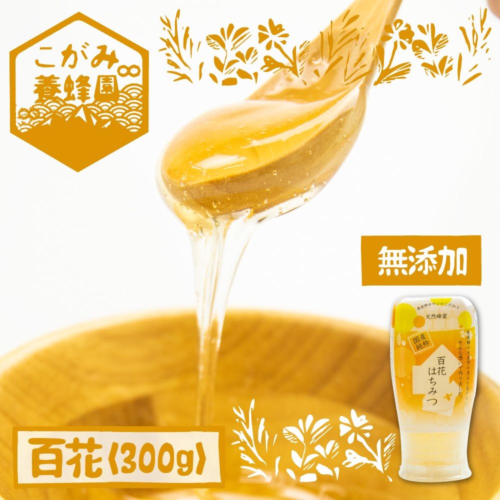 飛騨産 生蜂蜜 百花蜜 300g