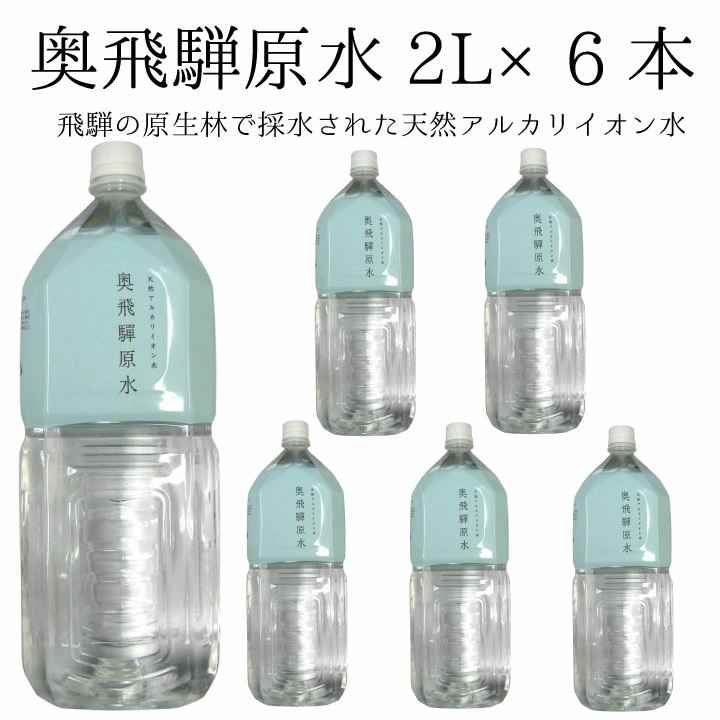 天然水　奥飛騨原水 ２L×６本 水